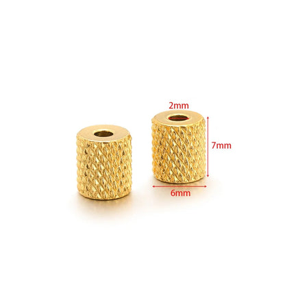 Stainless Steel Large Hole Spacer Beads