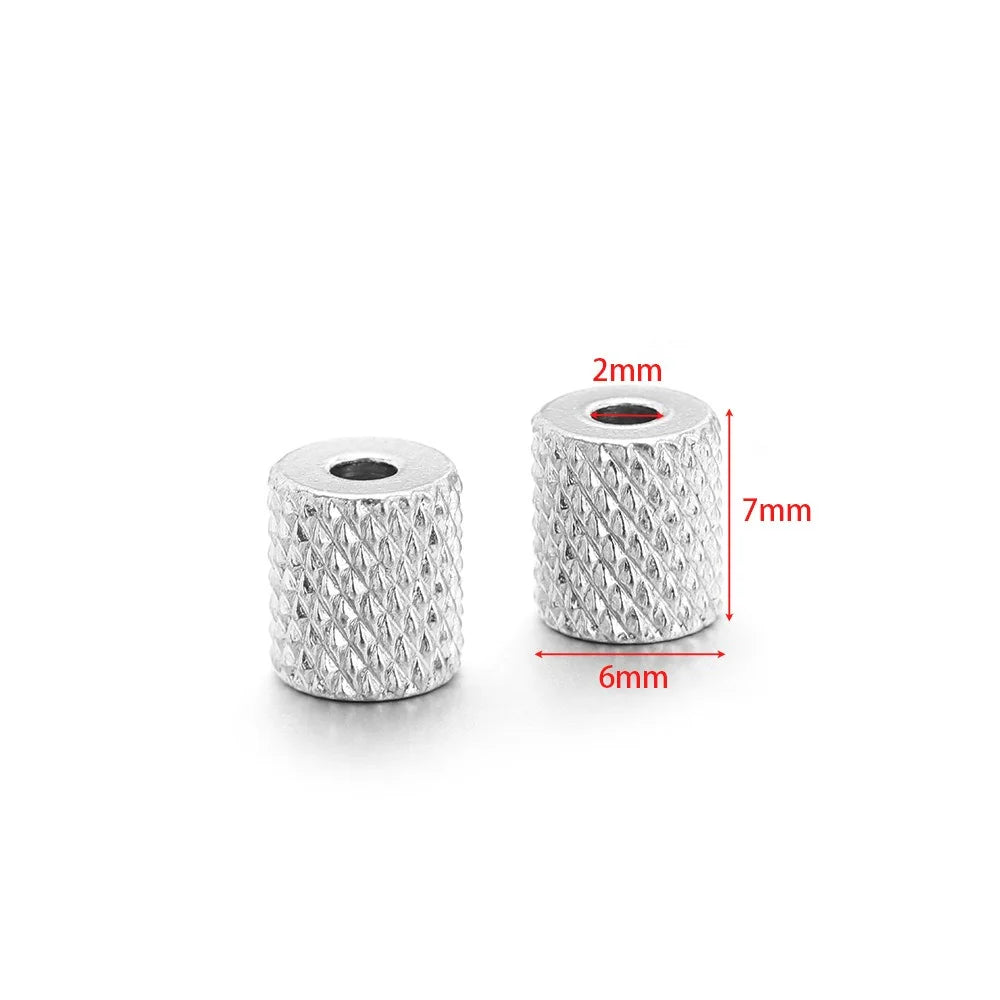 Stainless Steel Large Hole Spacer Beads