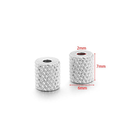Stainless Steel Large Hole Spacer Beads