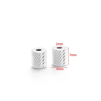Stainless Steel Large Hole Spacer Beads