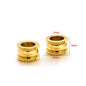 Stainless Steel Large Hole Spacer Beads
