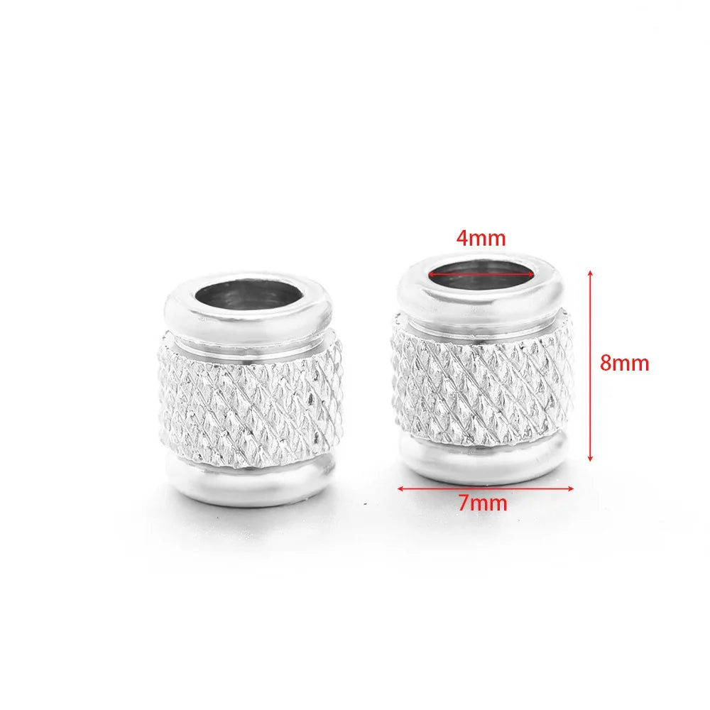 Stainless Steel Large Hole Spacer Beads