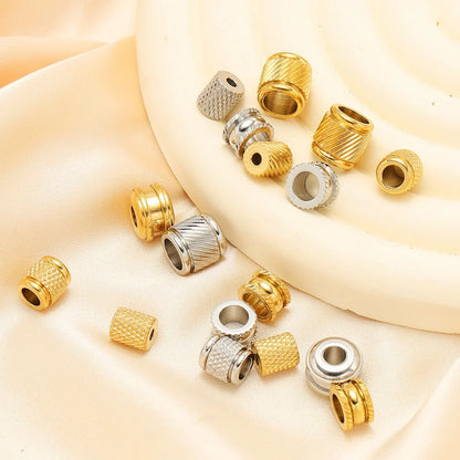 Stainless Steel Large Hole Spacer Beads