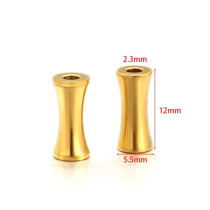 Stainless Steel Large Hole Tube Spacer Beads