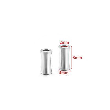 Stainless Steel Large Hole Tube Spacer Beads