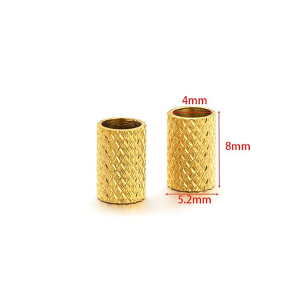 Stainless Steel Large Hole Tube Spacer Beads