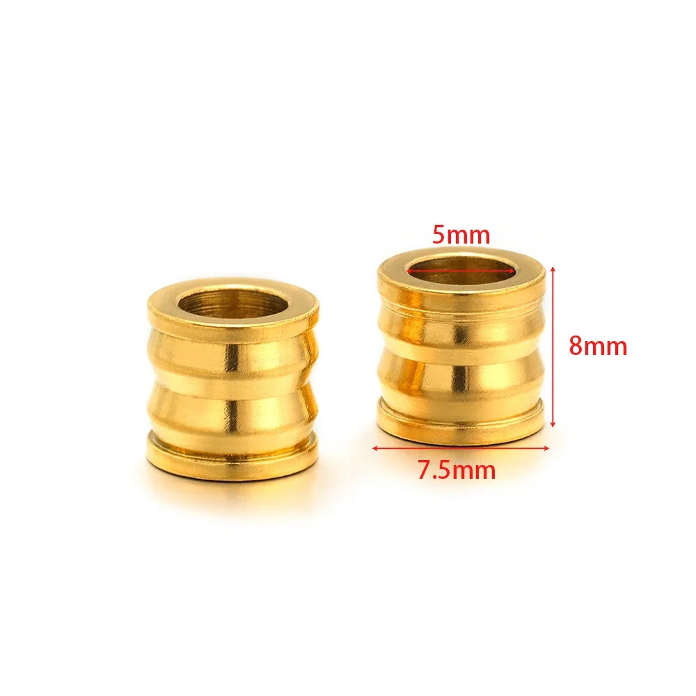 Stainless Steel Large Hole Tube Spacer Beads