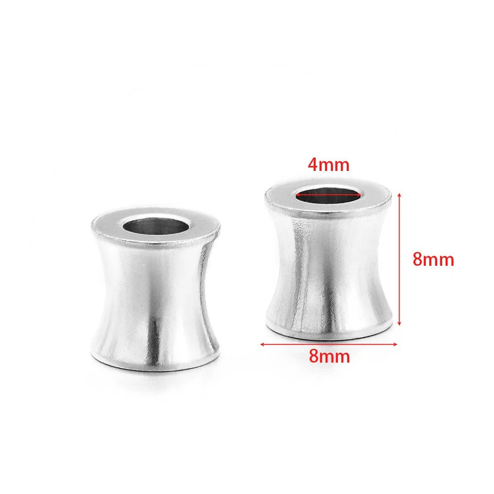 Stainless Steel Large Hole Tube Spacer Beads
