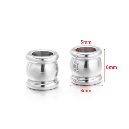 Stainless Steel Large Hole Tube Spacer Beads