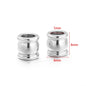 Stainless Steel Large Hole Tube Spacer Beads