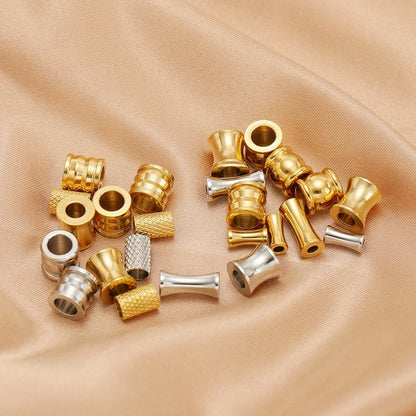 Stainless Steel Large Hole Tube Spacer Beads