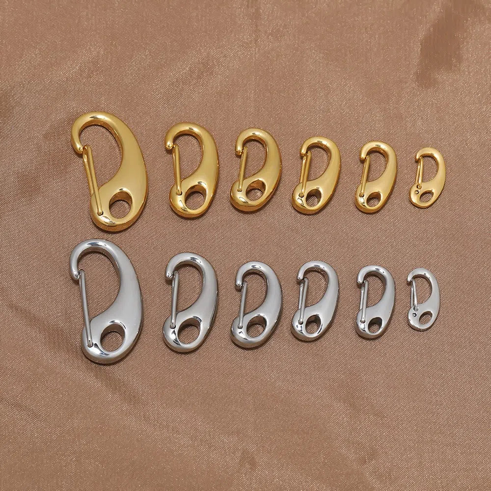 Stainless Steel Lobster Claw Clasps with Loop