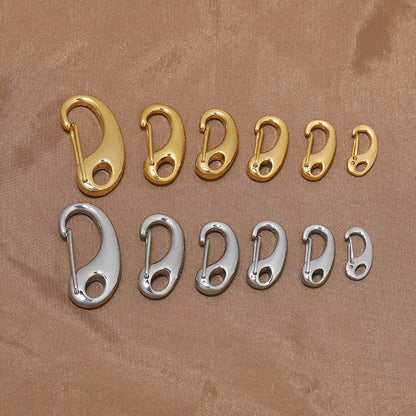 Stainless Steel Lobster Claw Clasps with Loop