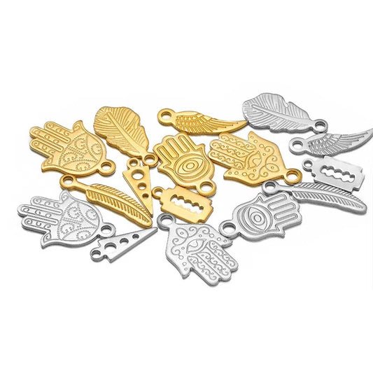 Stainless Steel Nature & Symbol Charms