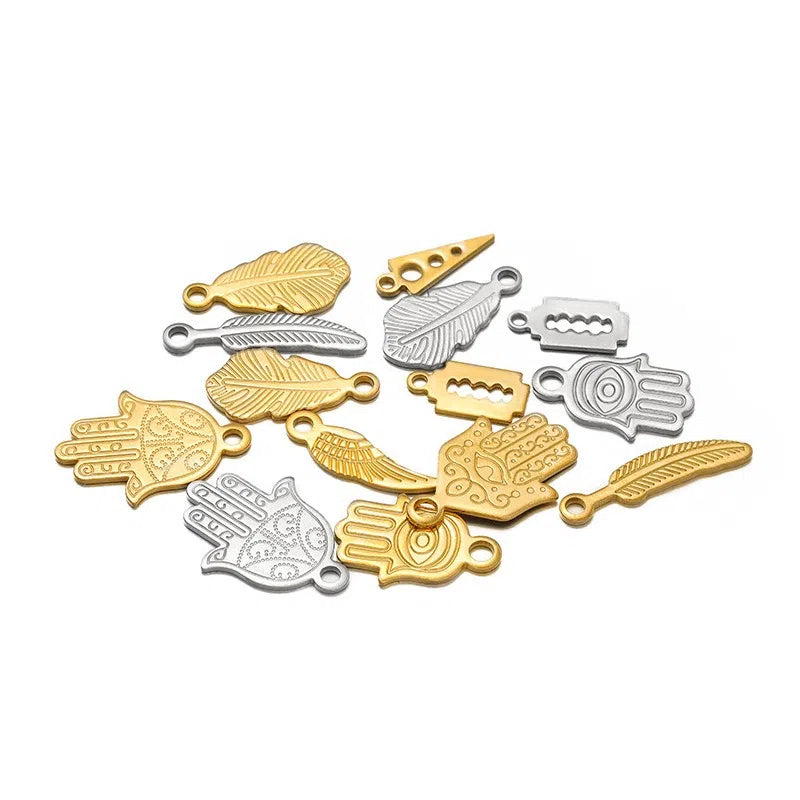 Stainless Steel Nature & Symbol Charms