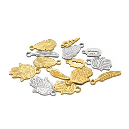 Stainless Steel Nature & Symbol Charms