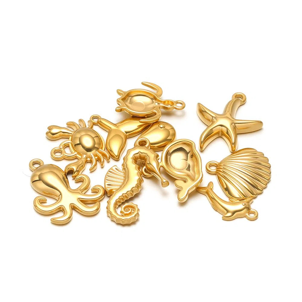 Stainless Steel Ocean Animal Charms