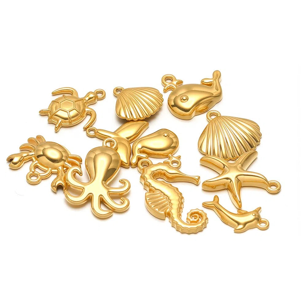 Stainless Steel Ocean Animal Charms