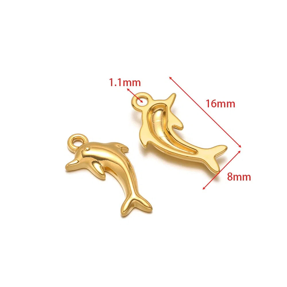 Stainless Steel Ocean Animal Charms