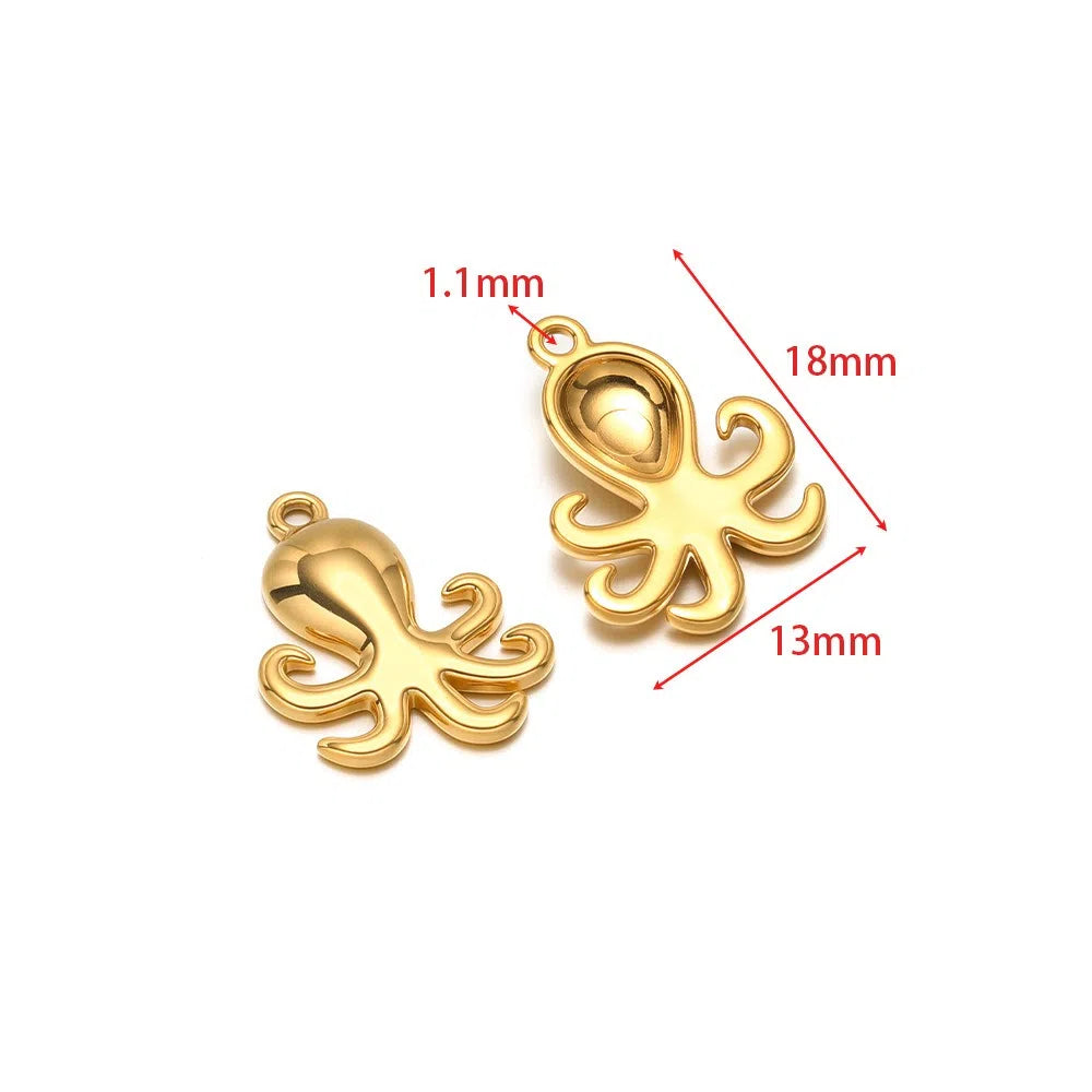 Stainless Steel Ocean Animal Charms