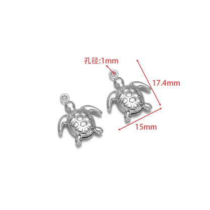 Stainless Steel Ocean Charms – Starfish, Sea Turtle & Shell