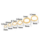 18K Gold-Plated Stainless Steel Open Jump Rings