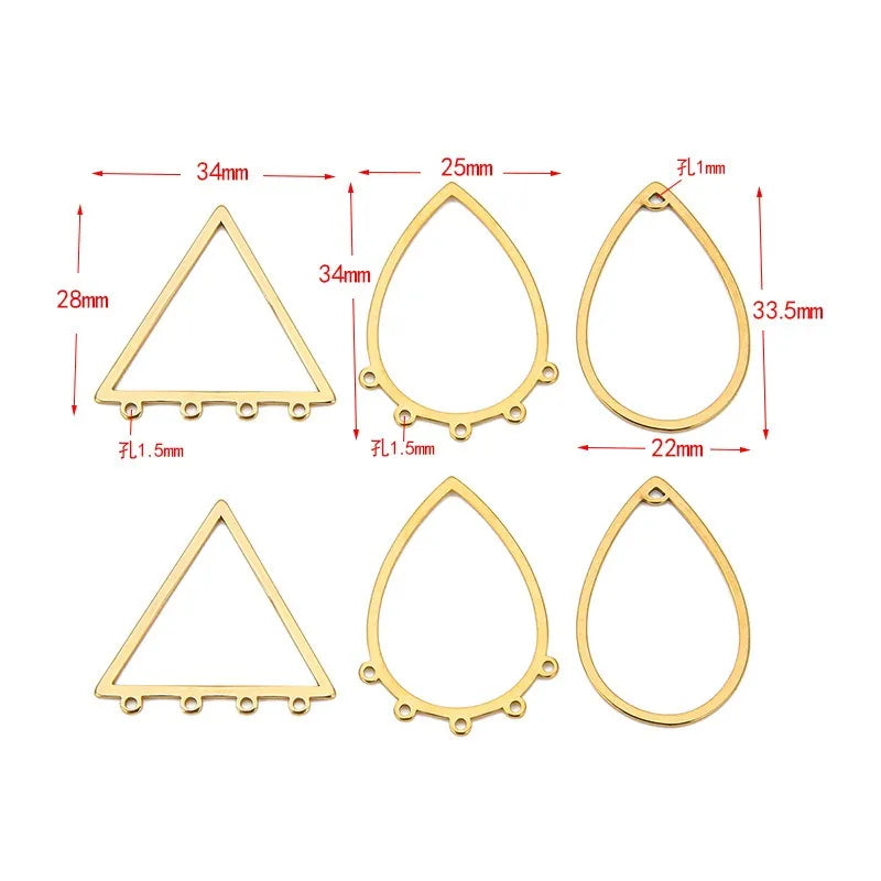 Stainless Steel Open Teardrop Connector Links