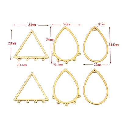 Stainless Steel Open Teardrop Connector Links