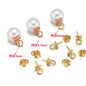 Stainless Steel Pearl Cup & Peg Bails with Loop