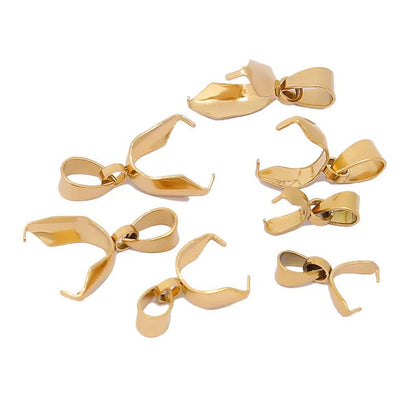 Stainless Steel Pinch Bails for Pendants