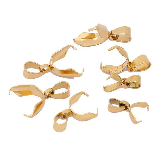 Stainless Steel Pinch Bails for Pendants