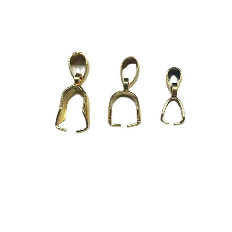 Stainless Steel Pinch Bails for Pendants