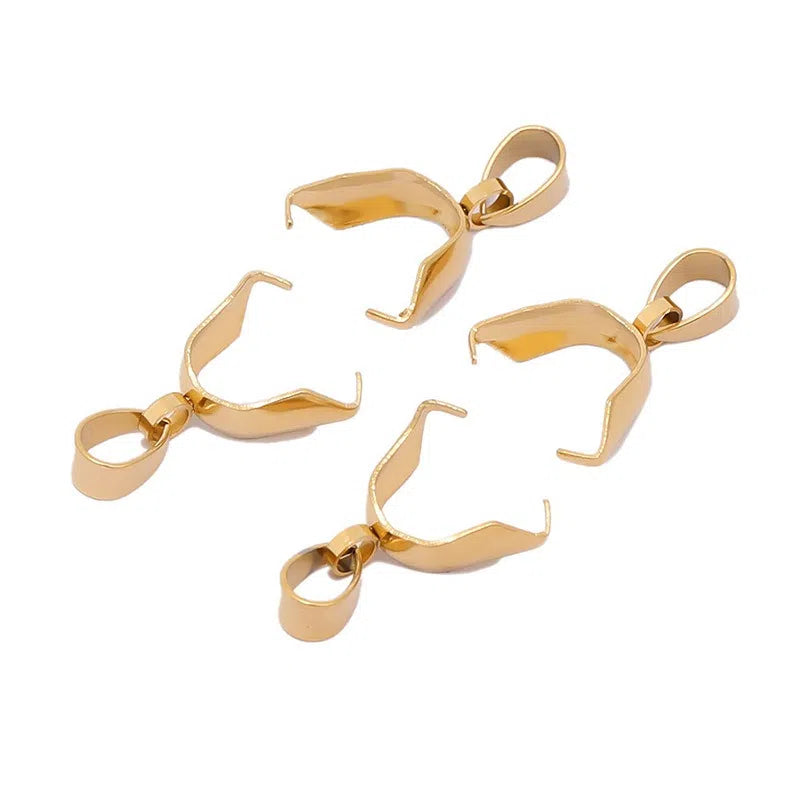 Stainless Steel Pinch Bails for Pendants