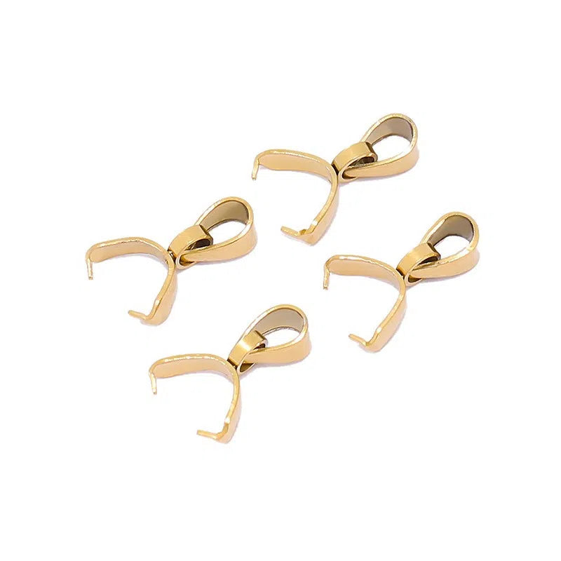 Stainless Steel Pinch Bails for Pendants