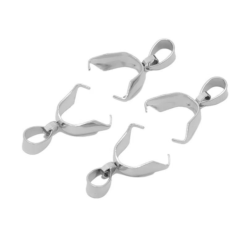 Stainless Steel Pinch Bails for Pendants