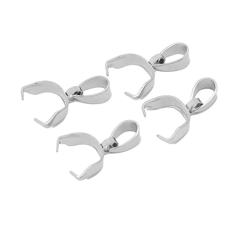 Stainless Steel Pinch Bails for Pendants