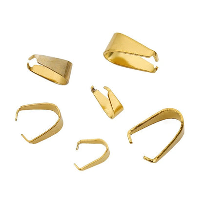 Stainless Steel Pinch Clip Bails for Pendants