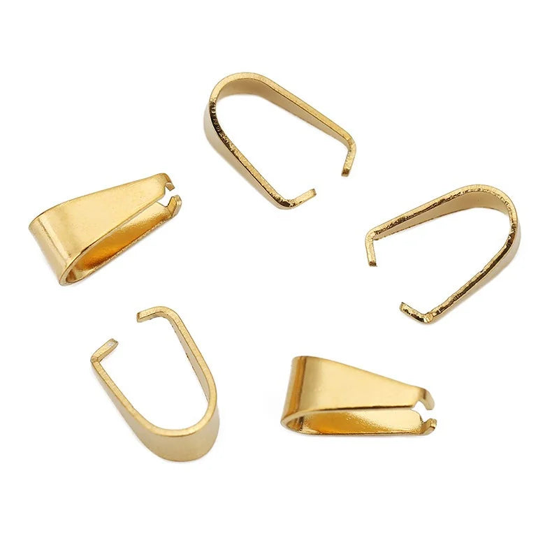 Stainless Steel Pinch Clip Bails for Pendants