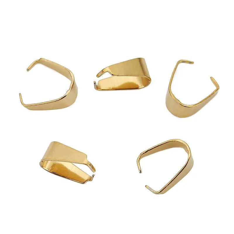 Stainless Steel Pinch Clip Bails for Pendants
