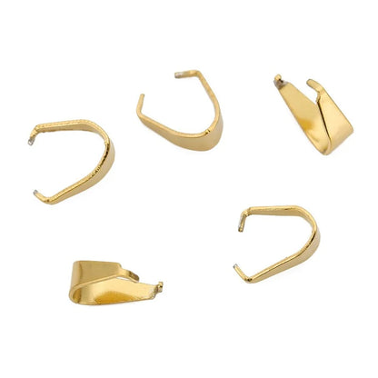 Stainless Steel Pinch Clip Bails for Pendants