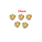 Stainless Steel Puffy Heart Charms