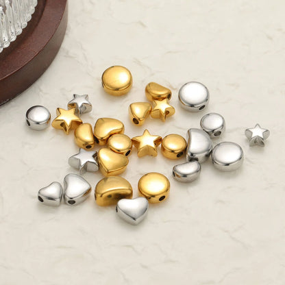 Stainless Steel Puffy Shape Spacer Beads