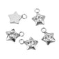 Stainless Steel Rhinestone Heart & Star Charms