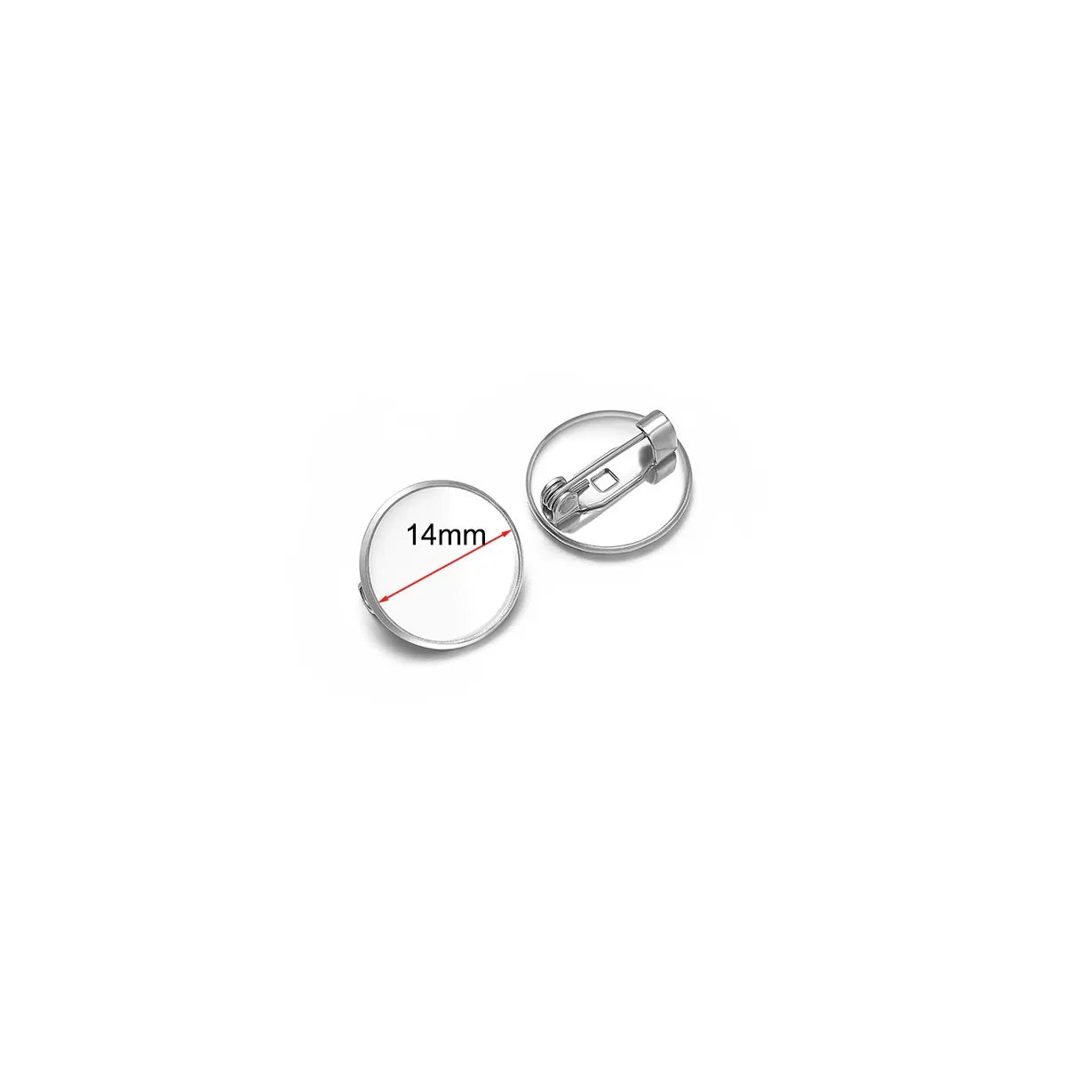 Stainless Steel Round Brooch Pin Blanks
