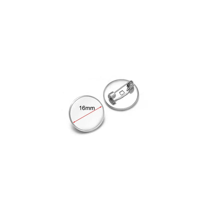 Stainless Steel Round Brooch Pin Blanks