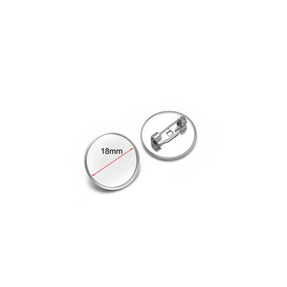 Stainless Steel Round Brooch Pin Blanks