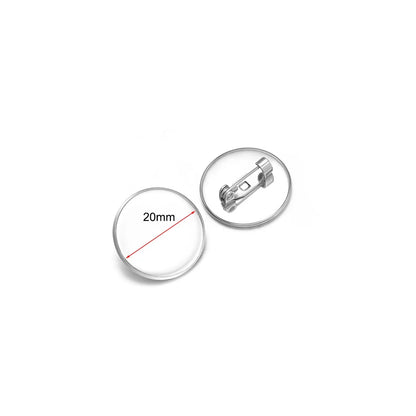 Stainless Steel Round Brooch Pin Blanks
