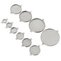 Stainless Steel Round Cabochon Connector Settings – 6–30mm