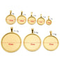 Stainless Steel Round Pendant Bezel Trays