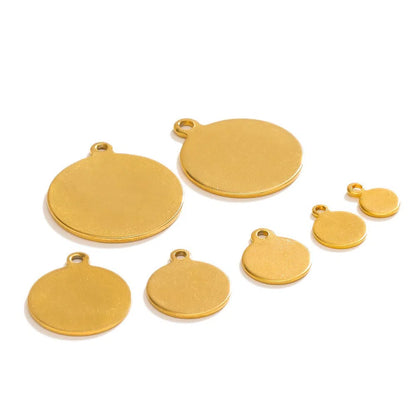 Stainless Steel Round Stamping Blank Charms